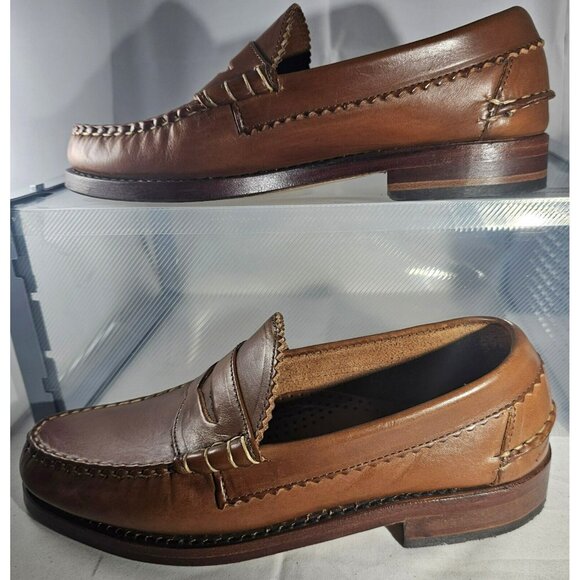 Allen Edmonds Men's Kenwood Tan Saddle Leather (Tan) Shoes Size 6E